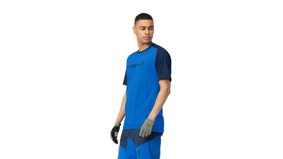 Norrona Fjr Equaliser Lightweight T-Shirt - Mens, Olympian Blue/Indigo Night, Medium, 7042698437228