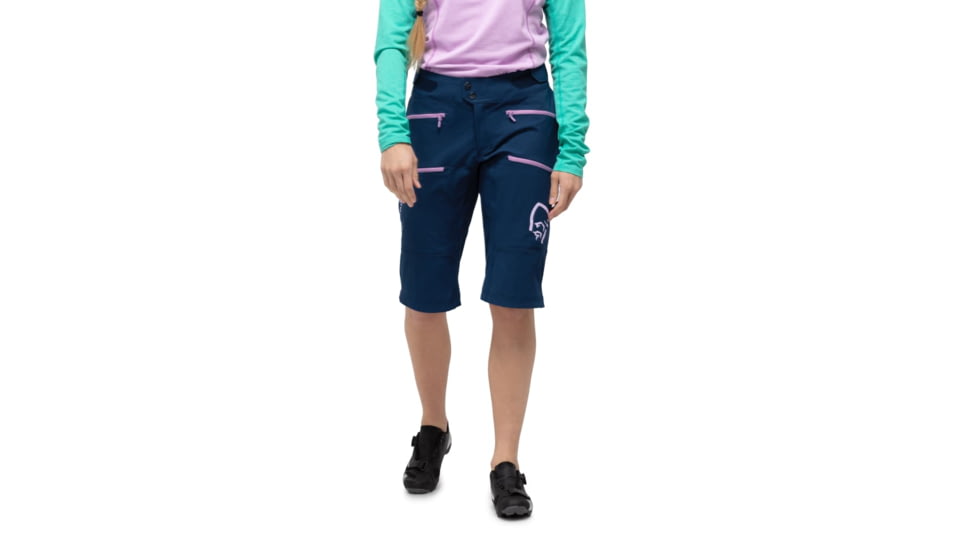 Norrona Fjr Flex1 Heavy Duty Shorts - Womens, Indigo Night/Violet Tulle, Medium, 7042698425232