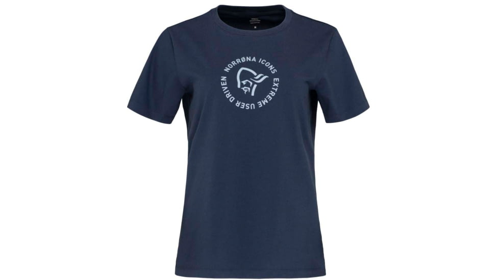 Norrona Icons T-Shirt - Womens, Indigo Night, Small, 3405-23 2295 S