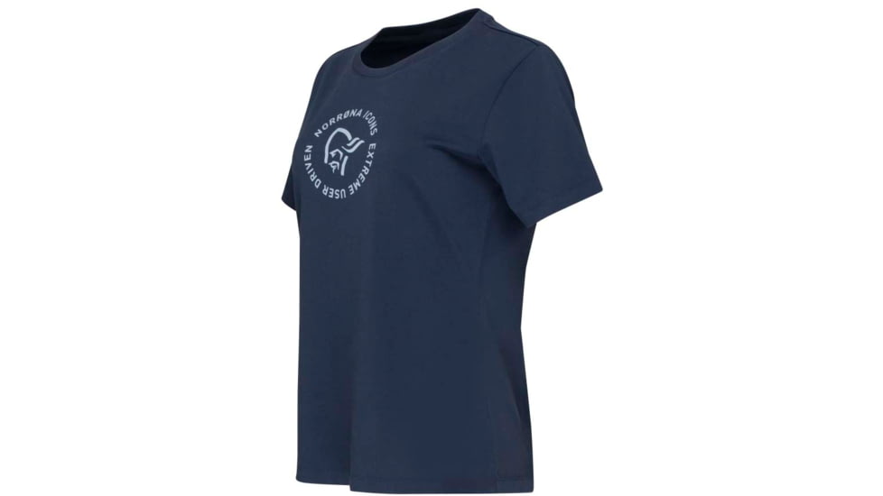 Norrona Icons T-Shirt - Womens, Indigo Night, Small, 3405-23 2295 S