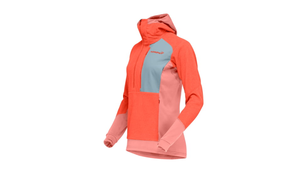 Norrona Lofoten Thermal Pro Hood - Womens, Orange Alert/Peach Amber, Small, 1003-22 5628 S