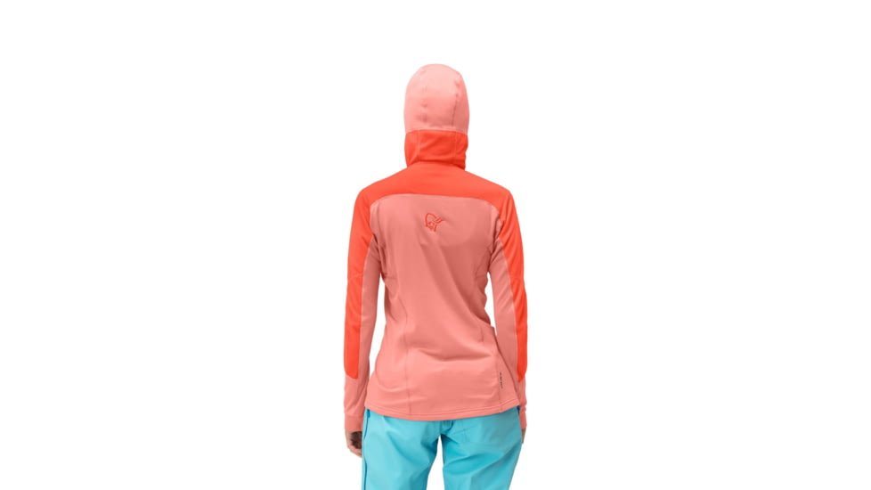 Norrona Lofoten Thermal Pro Hood - Womens, Orange Alert/Peach Amber, Small, 1003-22 5628 S