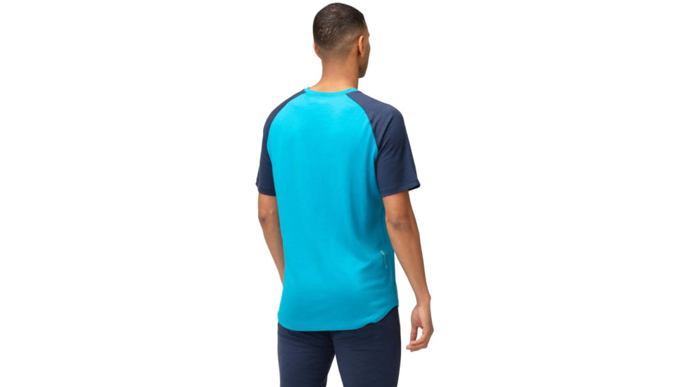 Norrona PureUll Norrona T-Shirt - Mens, Hawaiian Surf/Indigo Night, Small, 5261-21 6609 S