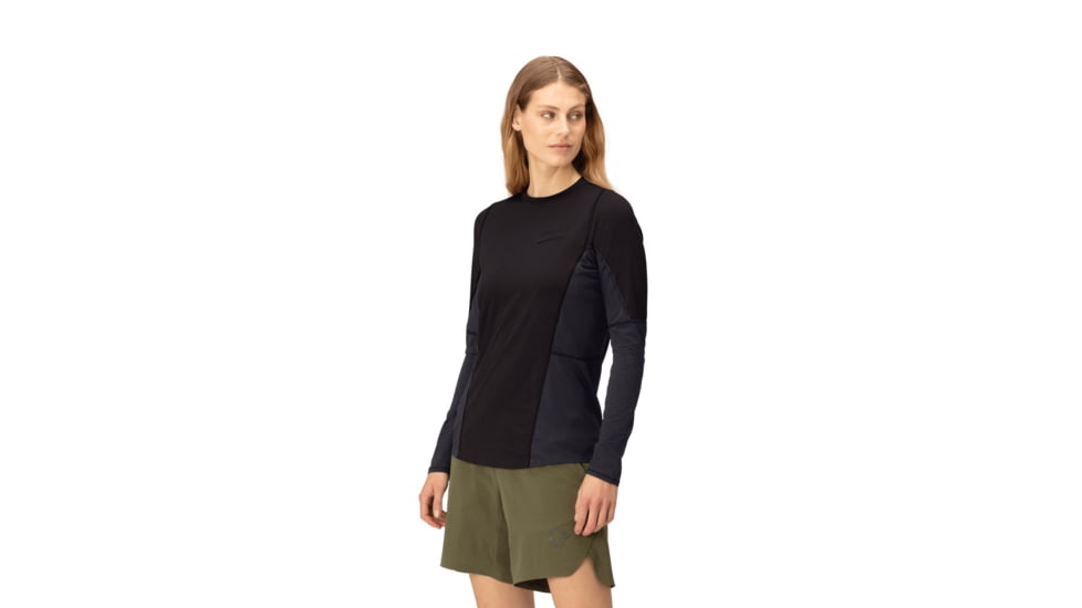 Norrona Senja Equaliser Lightweight Long Sleeve Shirt - Womens, Caviar, Medium, 5824-23-7718-M