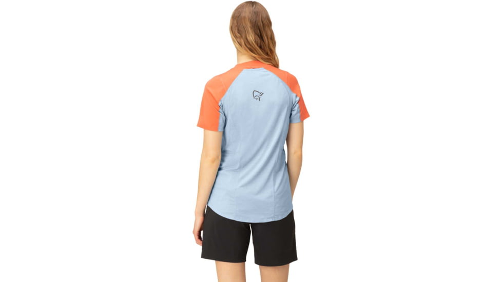 Norrona Senja Equaliser Lightweight T-Shirt - Womens, Flamingo, Medium, 5807-23 1251 M