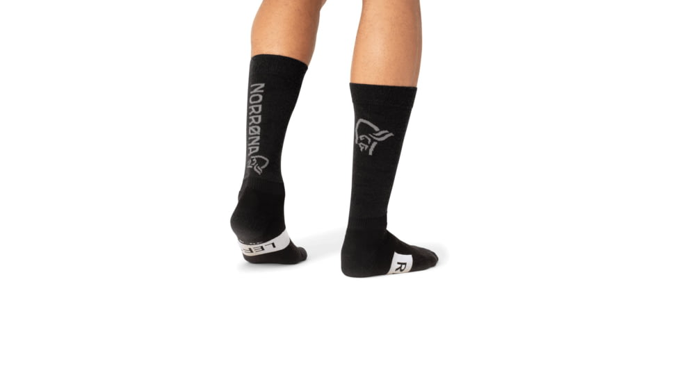 Norrona Senja Merino Lightweight Long Socks, Caviar, 40-42, 5802-23-7718-40-42