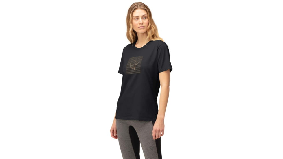Norrona Shutter T-Shirt - Womens, Caviar Black, Large, 3409-22 7718 L