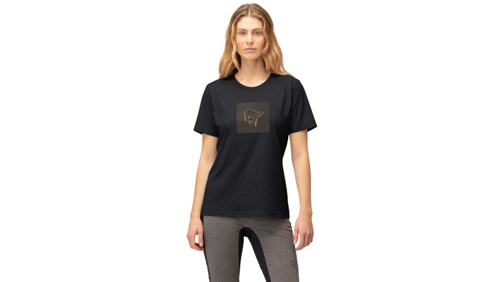 Norrona Shutter T-Shirt - Womens, Caviar Black, Large, 3409-22 7718 L