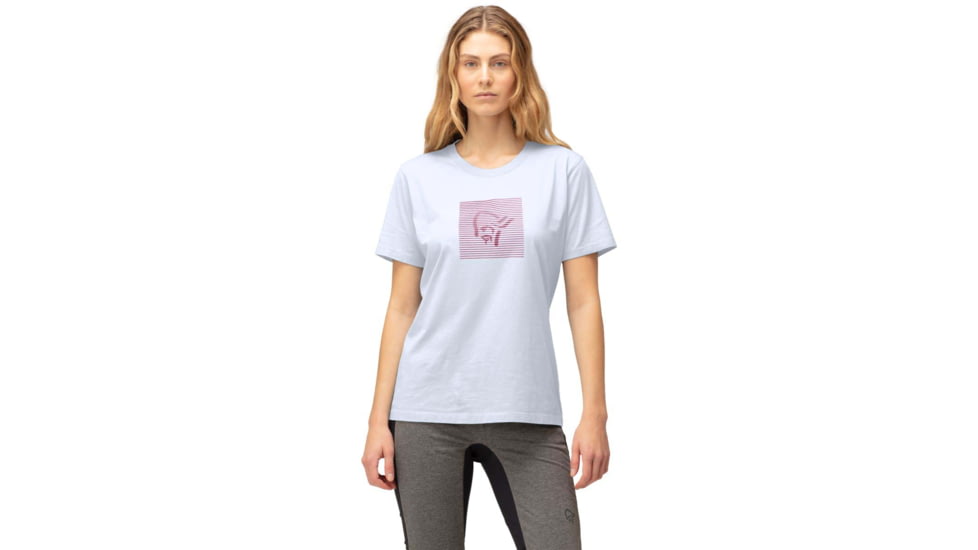 Norrona Shutter T-Shirt - Womens, Pure White, Small, 3409-22 9000 S