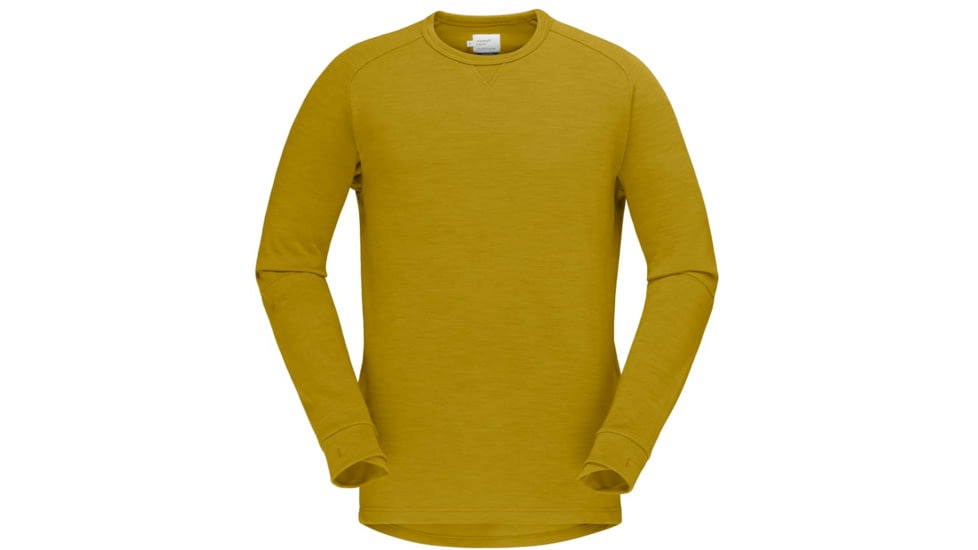 Norrona Skibotn Crew Neck Shirt - Mens, Golden Palm, Extra Large, 7042698463579