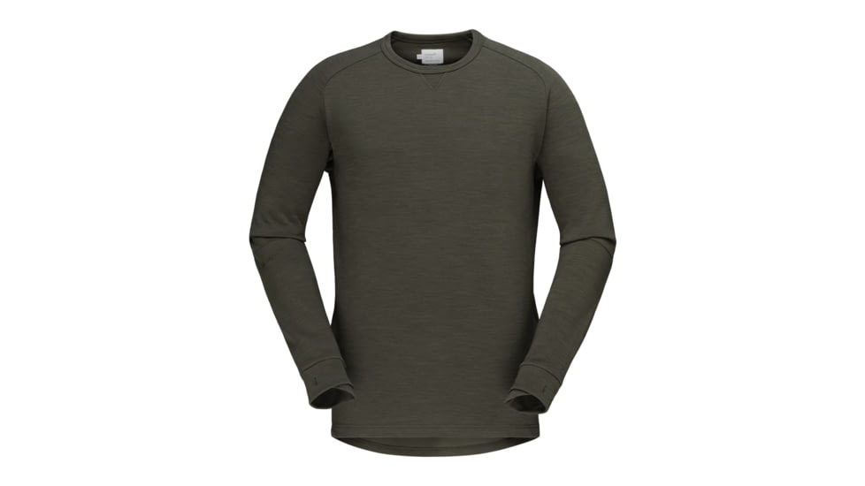 Norrona Skibotn Crew Neck Shirt - Mens, Olive Night, Extra Large, 7042698394309