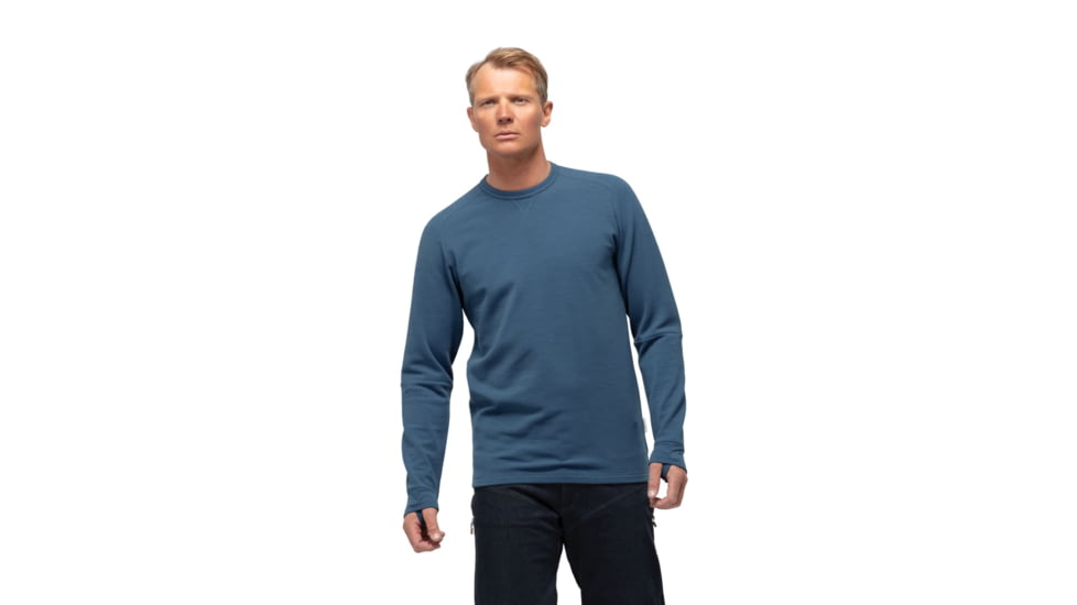 Norrona Skibotn Crew Neck Shirt - Mens, Vintage Indigo, Medium, 7042698438188