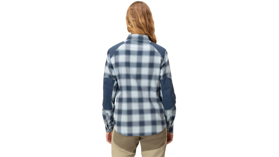 Norrona Svalbard Flannel Shirt - Womens, Blue Fog/Indigo Night, Large, 2401-23 6626 L