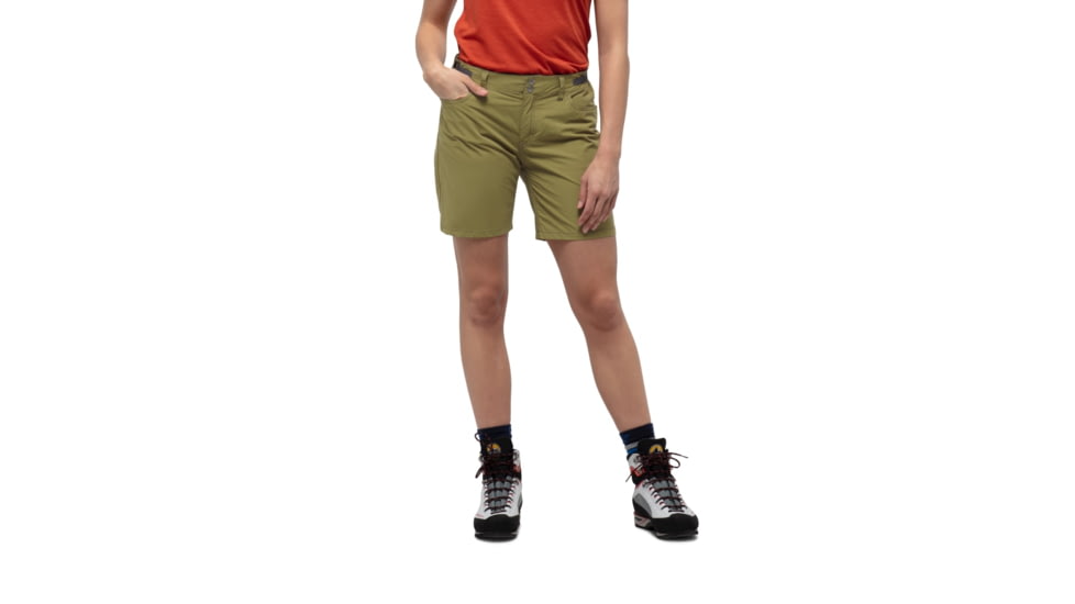 Norrona Svalbard Light Cotton Shorts - Womens, Olive Drab, Extra Small, 7042698433329