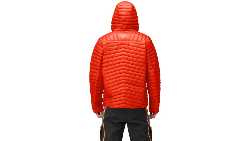 Norrona Trollveggen Superlight Down 850 Hooded Jacket - Mens, Arednalin Red, Large, 1619-22 5630 L