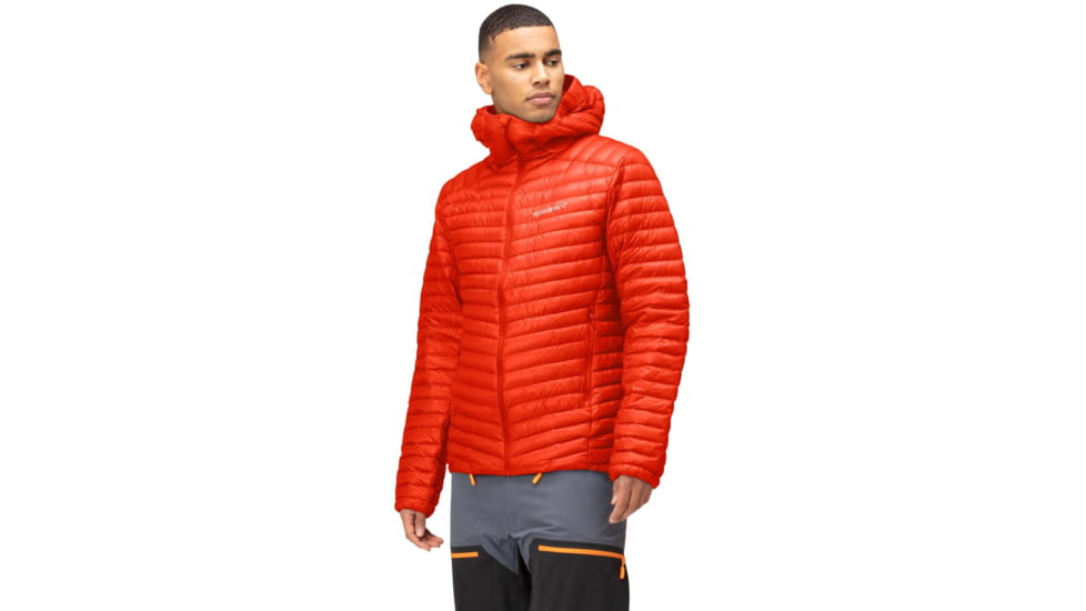 Norrona Trollveggen Superlight Down 850 Hooded Jacket - Mens, Arednalin Red, Large, 1619-22 5630 L