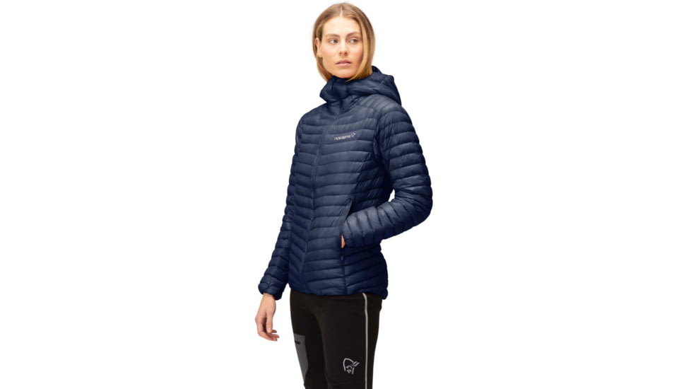Norrona Trollveggen Superlight Down 850 Hooded Jacket - Womens, Indigo Night, Medium, 1621-22 2295 M