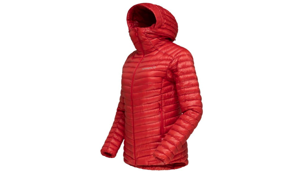 Norrona Trollveggen Superlight Down 850 Hooded Jacket - Womens, True Red, Medium, 1621-22 1105 M