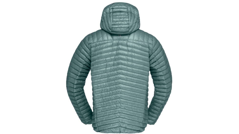 Norrona Trollveggen Superlight Down850 Hood Jacket - Mens, North Atlantic/Sulphur Spring, L, 1619-22-6627-L