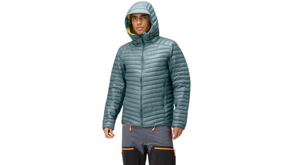 Norrona Trollveggen Superlight Down 850 Hooded Jacket - Men's, North Atlantic, Large, 1619-22 6627 L