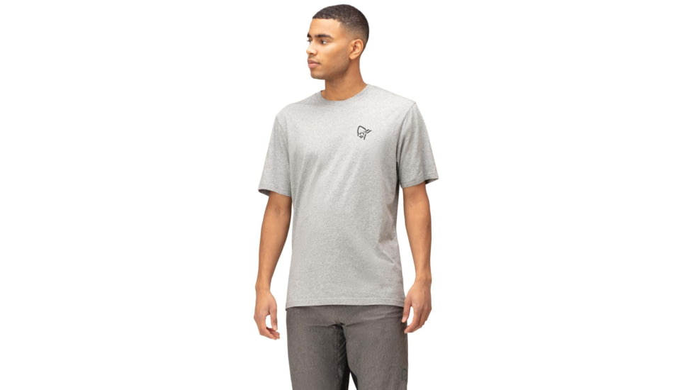 Norrona Vikinghead Embroidery T-Shirt - Mens, Grey Melange, Small, 3416-22 8870 S