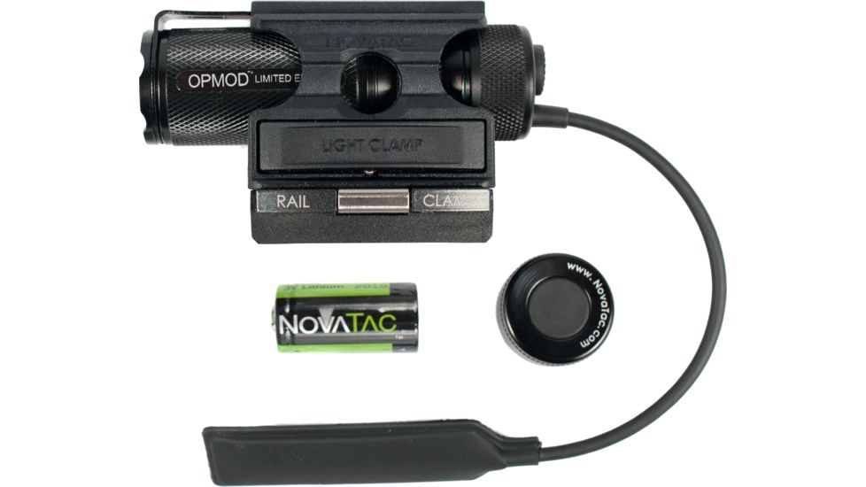 Novatac OPMOD STRM120 Limited Edition Flashlight w/ Gun Mount Kit - Black