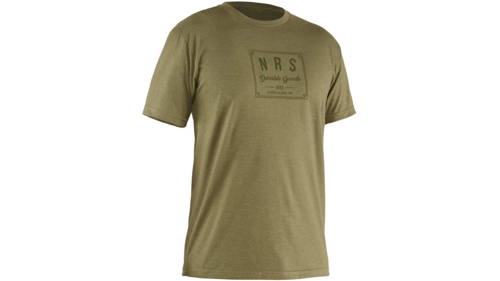 NRS Durable Goods T-Shirt - Mens, Military Green, Small, 12536.01.100