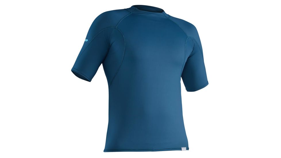 NRS H2Core Rashguard Short-Sleeve Shirt - Men's, Moroccan Blue, XXL 10001.06.104