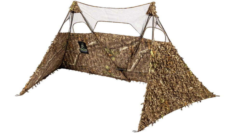 Nukem Grab &amp; Go Hunting Ground Blind Double Up System, Mossy Oak Country Roots 3D Leafy, Regular, NKDUS3CR3DREG