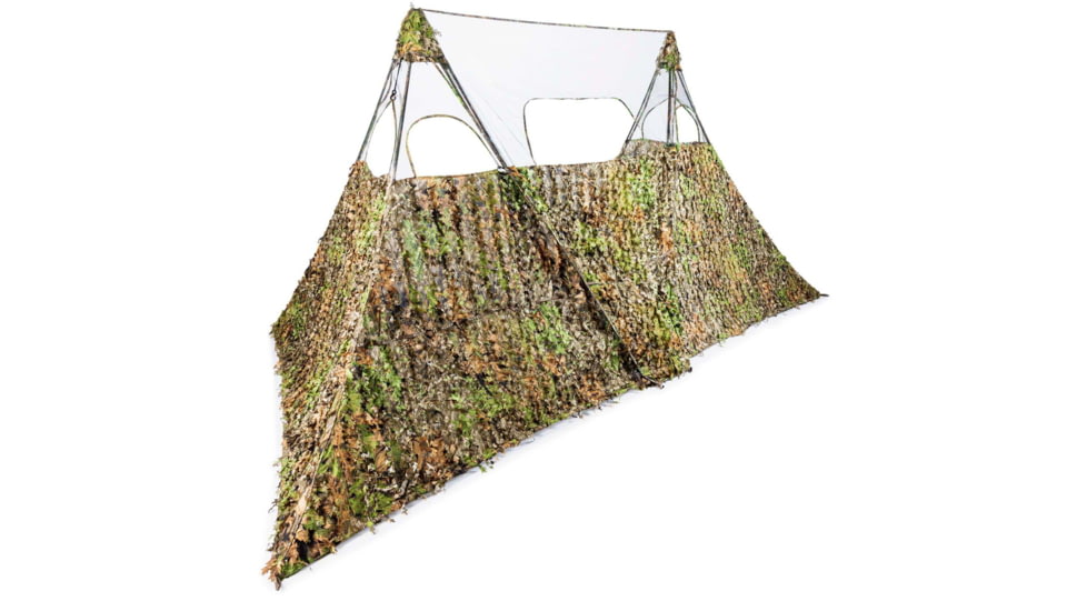 Nukem Grab &amp; Go Hunting Ground Blind Double Up System, Mossy Oak Obsession 3D Leafy, Regular, NKDUSOB3DREG