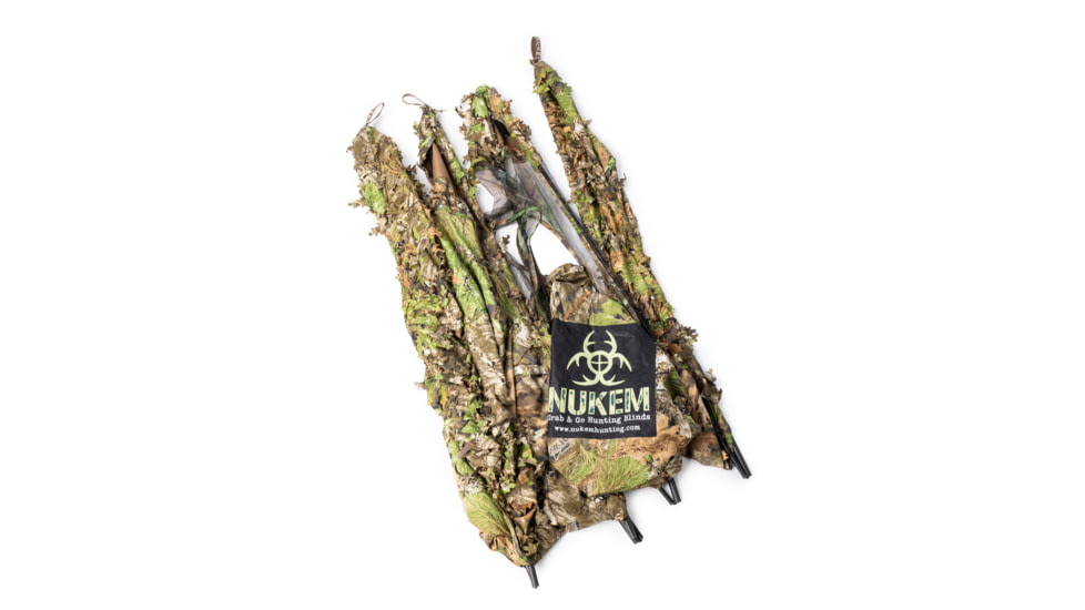 Nukem Grab &amp; Go Hunting Ground Blind, Obsession 3D Leafy Camo, Regular, NH23065264-2