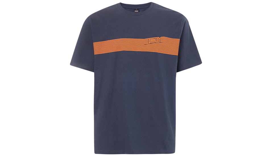 Oakley 249 Future Stripe Tee - Mens, Foggy Blue, Small, 457530-6FB-S