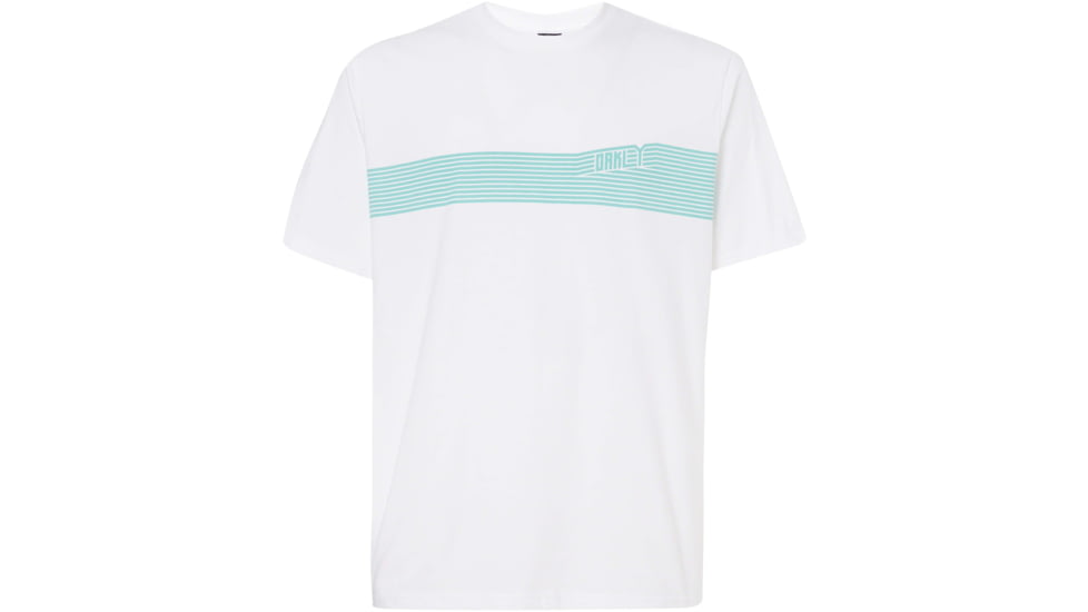 Oakley 249 Future Stripe Tee - Mens, White, Extra Small, 457530-100-XS