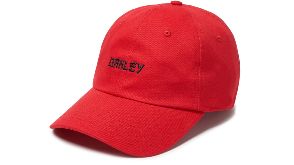 Oakley 6 Panel Japanese Logo Hat - Mens, High Risk Red, Large/Extra Large, 912166-43A-L/XL