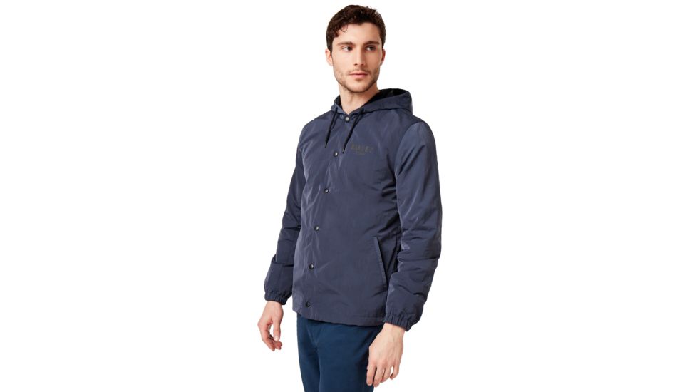 Oakley 75 Hoodie Coach Jacket - Mens, Foggy Blue, Large, 412800-6FB-L