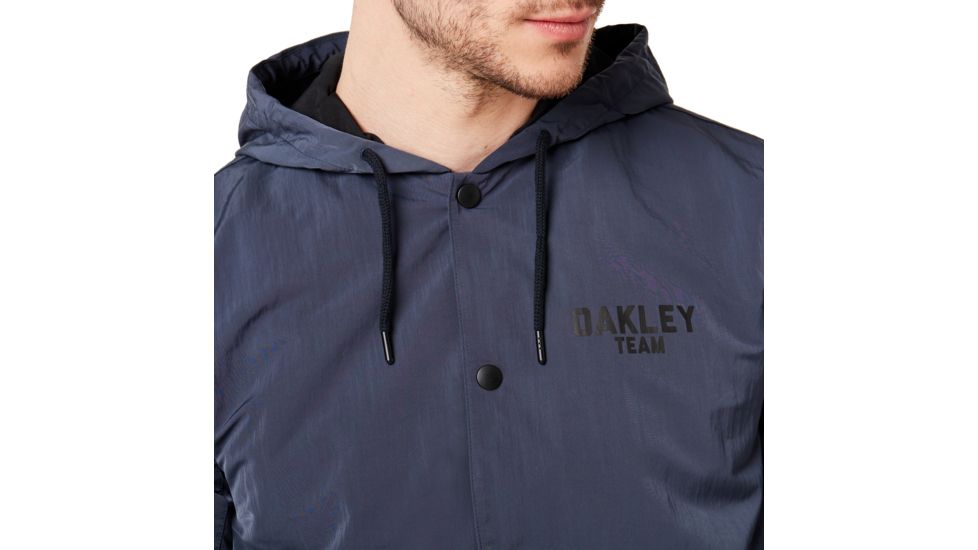Oakley 75 Hoodie Coach Jacket - Mens, Foggy Blue, Large, 412800-6FB-L