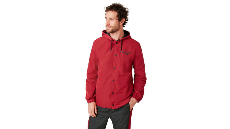 Oakley 75 Hoodie Coach Jacket - Mens, Raspberry, Medium, 412800-45A-M