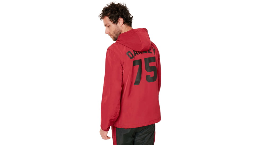 Oakley 75 Hoodie Coach Jacket - Mens, Raspberry, Medium, 412800-45A-M