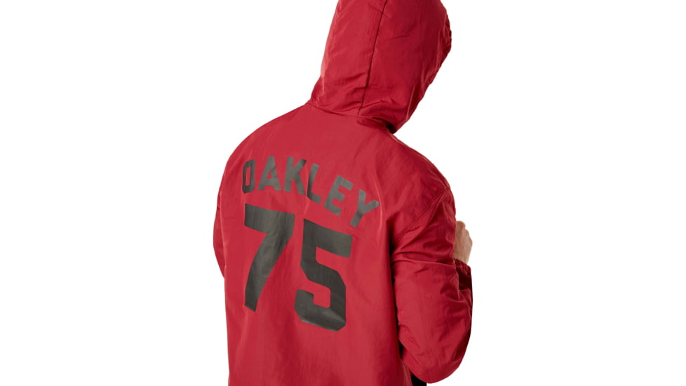 Oakley 75 Hoodie Coach Jacket - Mens, Raspberry, Medium, 412800-45A-M