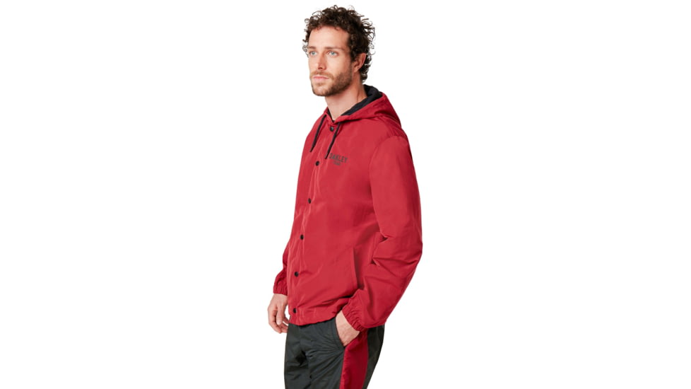 Oakley 75 Hoodie Coach Jacket - Mens, Raspberry, Medium, 412800-45A-M