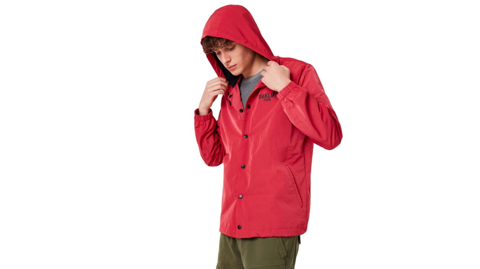 Oakley 75 Hoodie Coach Jacket - Mens, Virtual Pink, Extra Large, 412800-89D-XL