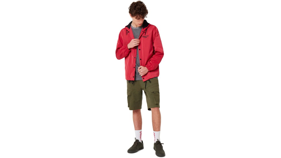 Oakley 75 Hoodie Coach Jacket - Mens, Virtual Pink, Extra Large, 412800-89D-XL