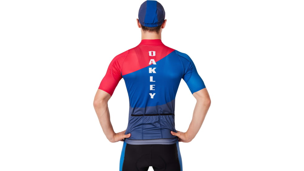 Oakley Aero Jersey - Mens, Foggy Blue, Small, 434359-6FB-S