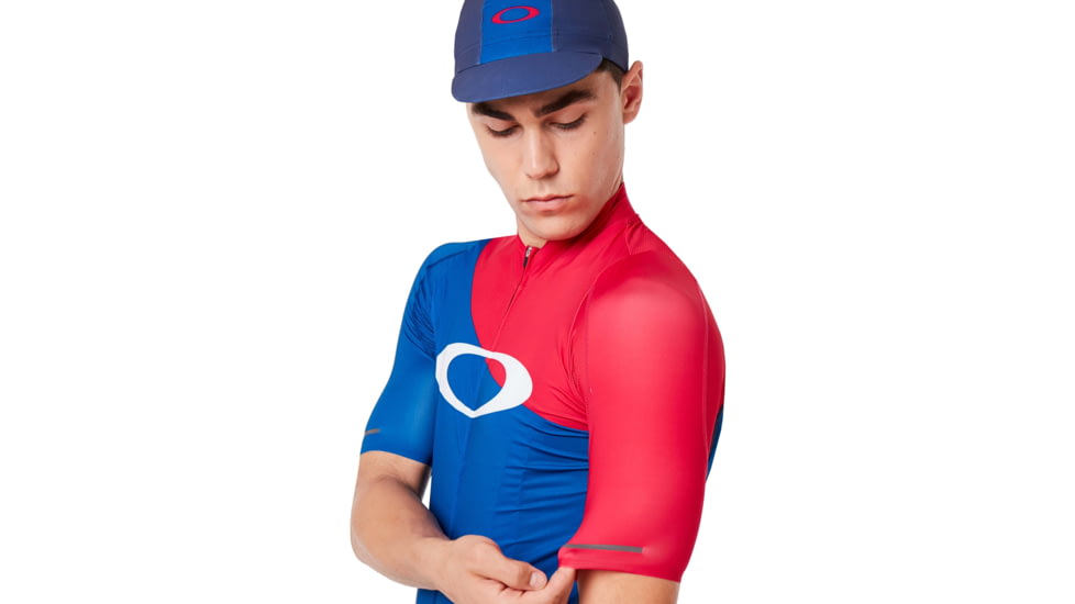 Oakley Aero Jersey - Mens, Foggy Blue, Small, 434359-6FB-S