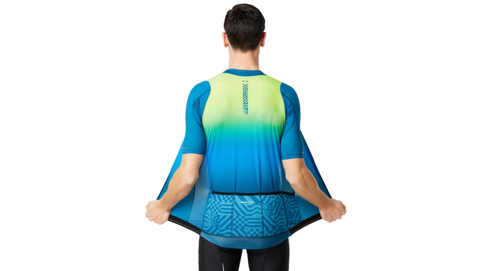 Oakley Aero Jersey - Mens, Jade Iridium, Large, 434359-7JJ-L