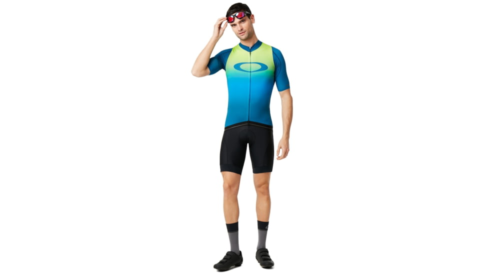 Oakley Aero Jersey - Mens, Jade Iridium, Large, 434359-7JJ-L