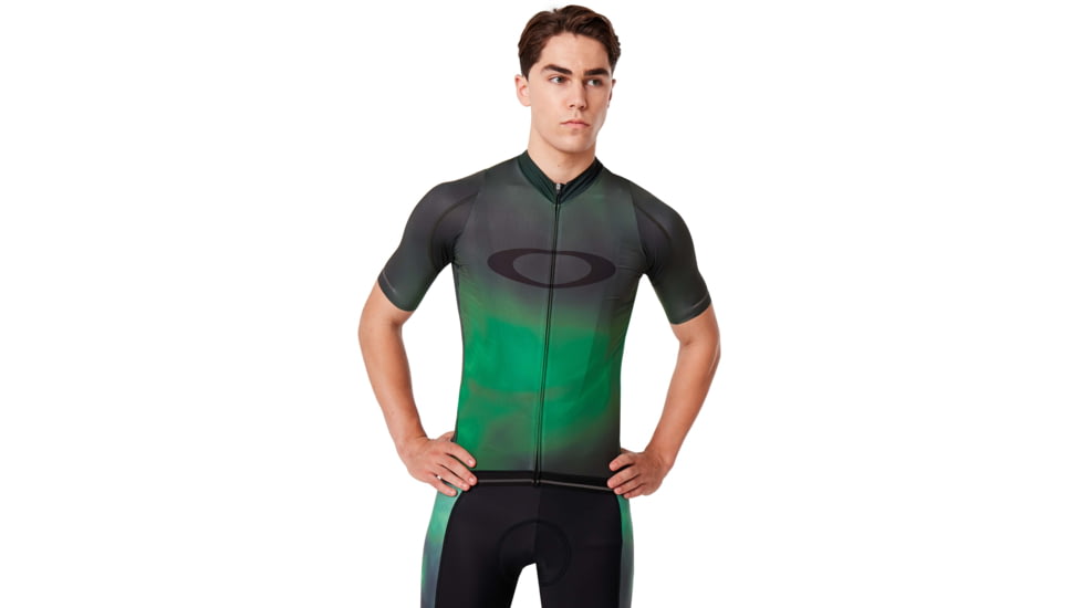 Oakley Aero Jersey - Mens, Laser Green, Small, 434359-73E-S