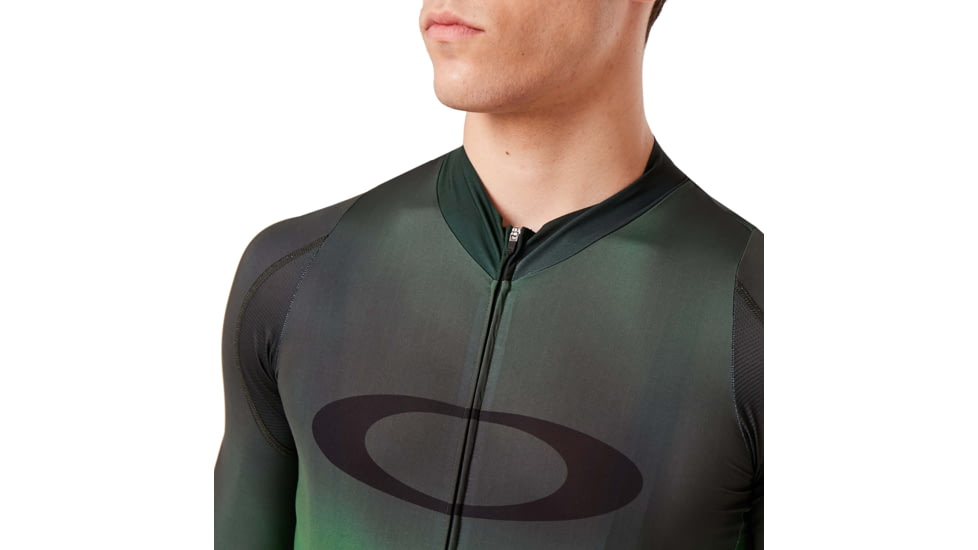 Oakley Aero Jersey - Mens, Laser Green, Small, 434359-73E-S