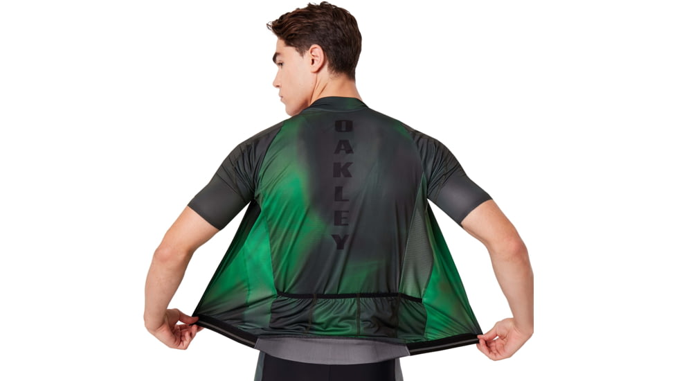 Oakley Aero Jersey - Mens, Laser Green, Small, 434359-73E-S