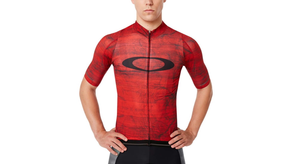 Oakley Aero Jersey Tops - Mens, Fired Forest P, Large, 434359-4FF-L